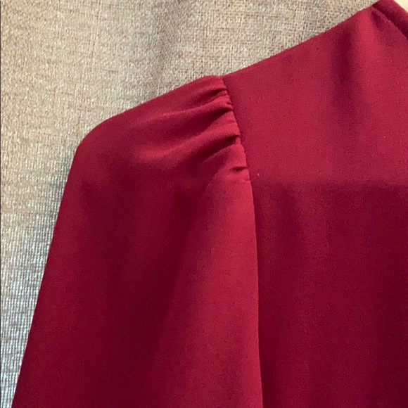 J Crew deep pink tunic blouse in M EUC - Picture 3 of 6